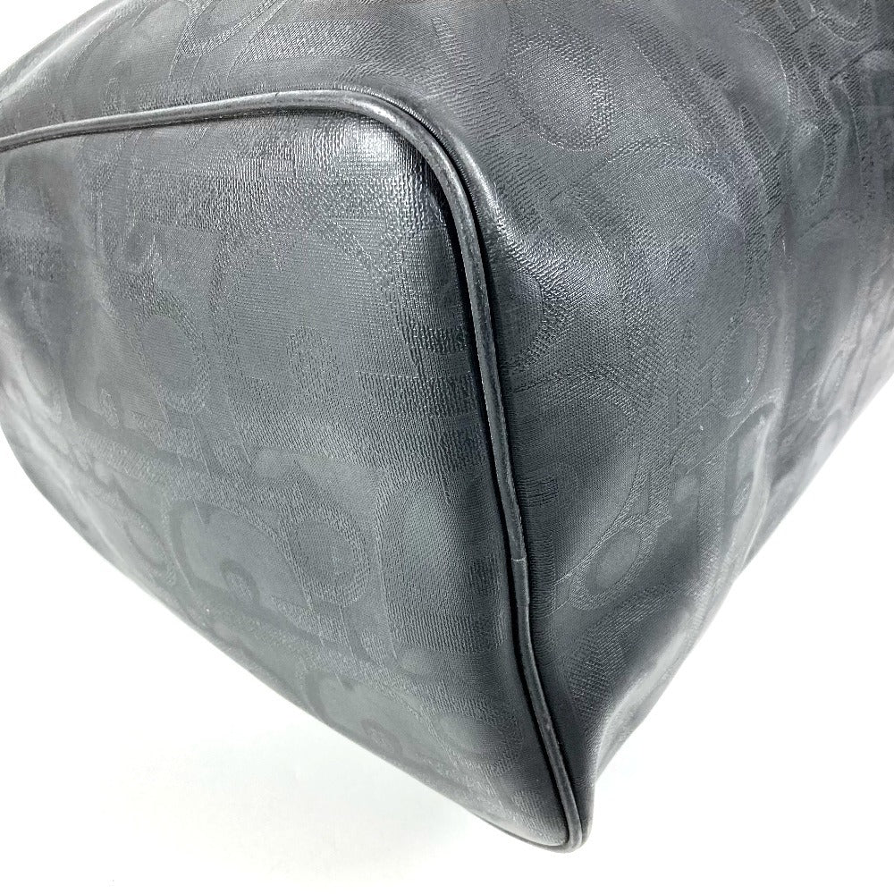 Dior ヴィンテージ トロッター ロゴ カバン トラベルバッグ 旅行バッグ ハンドバッグ ボストンバッグ PVC/レザー ユニセックス ブラック