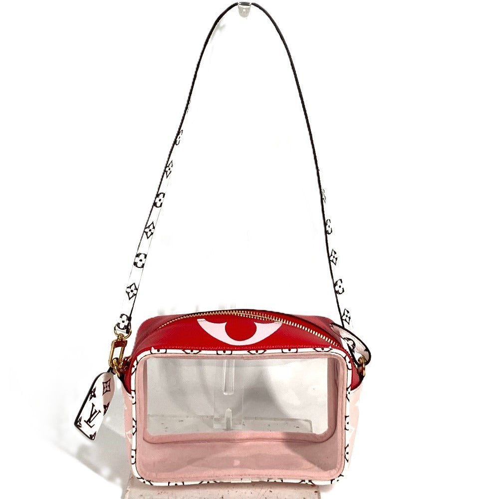 LOUIS VUITTON M67601 モノグラムジャイアント ビーチポーチ ハンドバッグ カバン 肩掛け ショルダーバッグ モノグラムジャイアントキャンバス レディース レッド