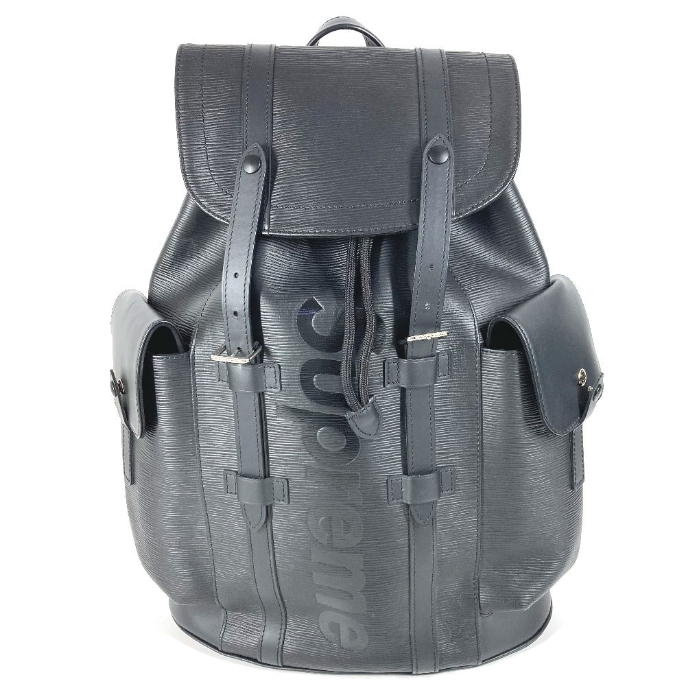LOUIS VUITTON M53413 エピ Supreme シュプリームコラボ クリストファーPM バックパック クリストファー PM カバン リュックサック エピレザー メンズ ノワール ブラック