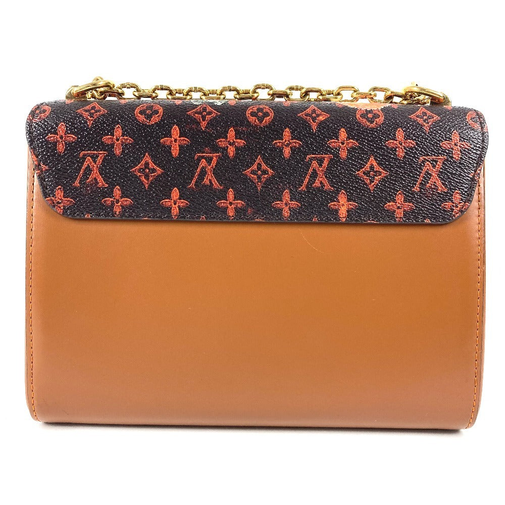 LOUIS VUITTON M44408 モノグラム キャットグラム 猫 サック ツイスト MM サックツイストMM カバン チェーンバッグ 斜め掛け Wチェーン ショルダーバッグ モノグラムキャンバス レディース ブラウン