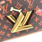 LOUIS VUITTON M44408 モノグラム キャットグラム 猫 サック ツイスト MM サックツイストMM カバン チェーンバッグ 斜め掛け Wチェーン ショルダーバッグ モノグラムキャンバス レディース ブラウン