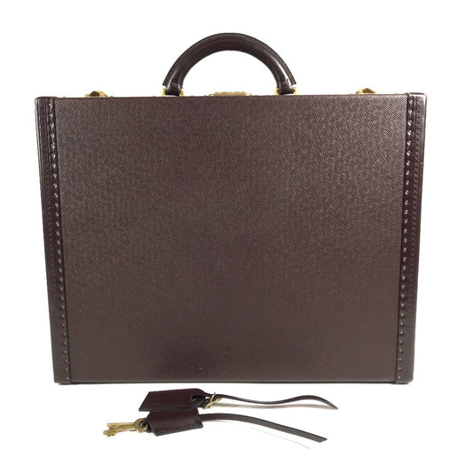 LOUIS VUITTON M30006 タイガ プレジデント ハンドバッグ カバン ビジネスバッグ ボックス BOX トランク タイガレザー ユニセックス アカジュー パープル
