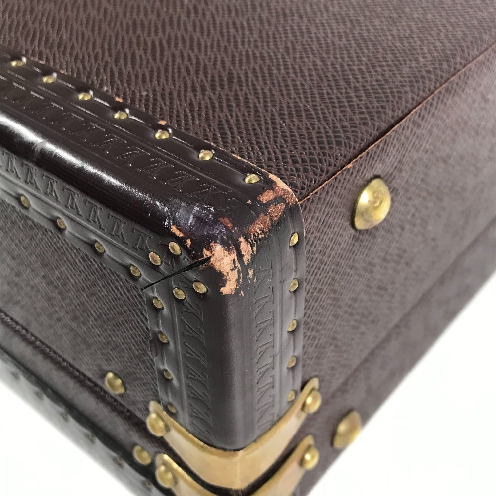 LOUIS VUITTON M30006 タイガ プレジデント ハンドバッグ カバン ビジネスバッグ ボックス BOX トランク タイガレザー ユニセックス アカジュー パープル