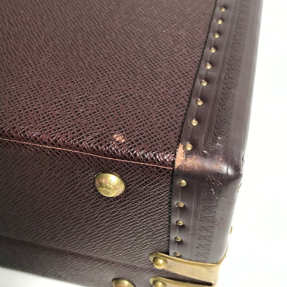 LOUIS VUITTON M30006 タイガ プレジデント ハンドバッグ カバン ビジネスバッグ ボックス BOX トランク タイガレザー ユニセックス アカジュー パープル