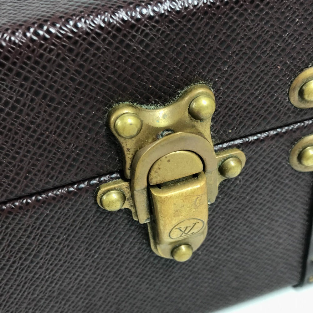 LOUIS VUITTON M30006 タイガ プレジデント ハンドバッグ カバン ビジネスバッグ ボックス BOX トランク タイガレザー ユニセックス アカジュー パープル