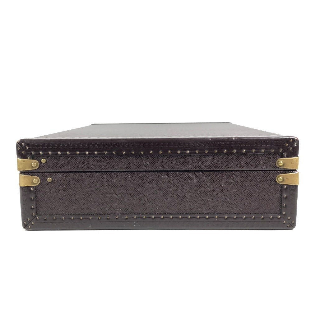 LOUIS VUITTON M30006 タイガ プレジデント ハンドバッグ カバン ビジネスバッグ ボックス BOX トランク タイガレザー ユニセックス アカジュー パープル