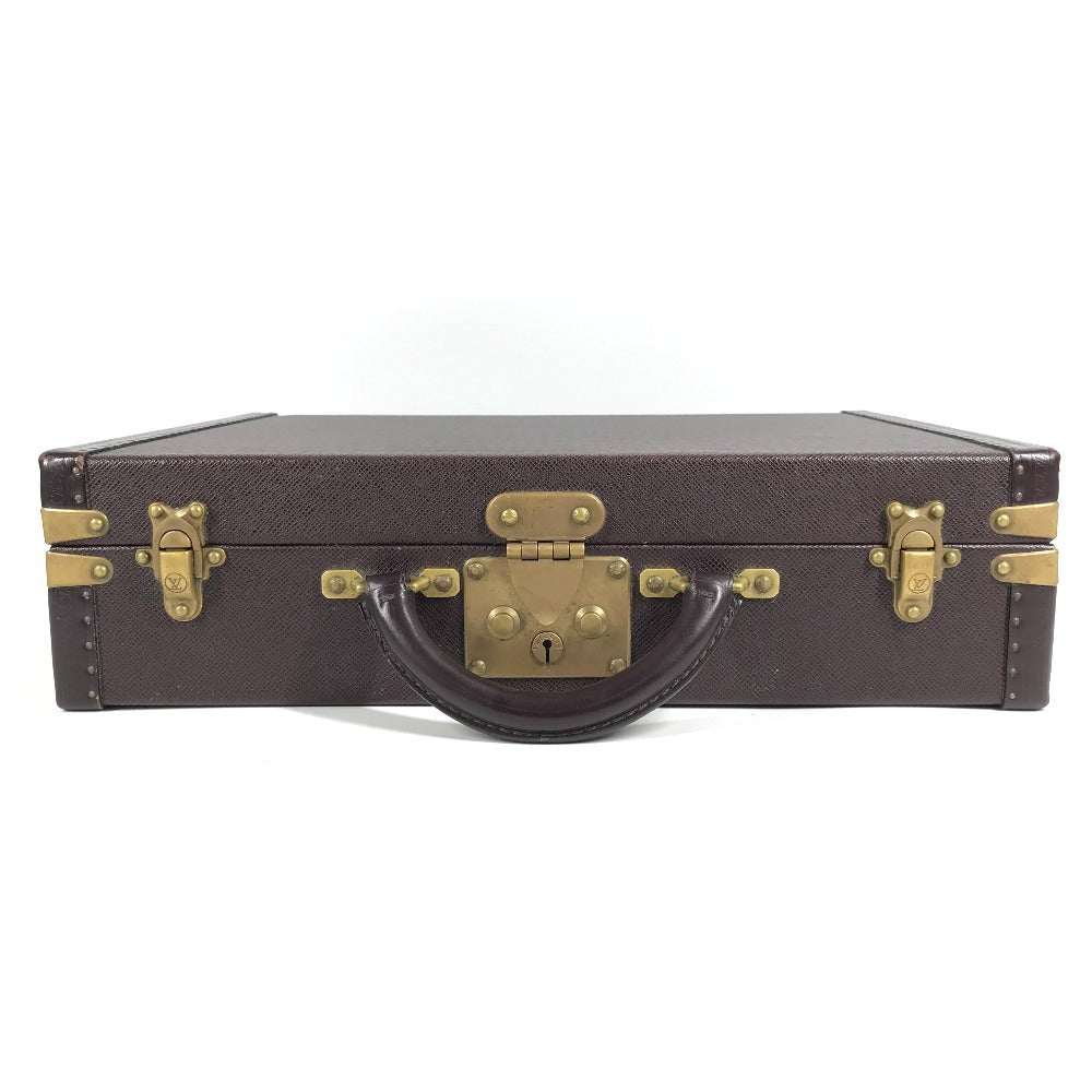 LOUIS VUITTON M30006 タイガ プレジデント ハンドバッグ カバン ビジネスバッグ ボックス BOX トランク タイガレザー ユニセックス アカジュー パープル