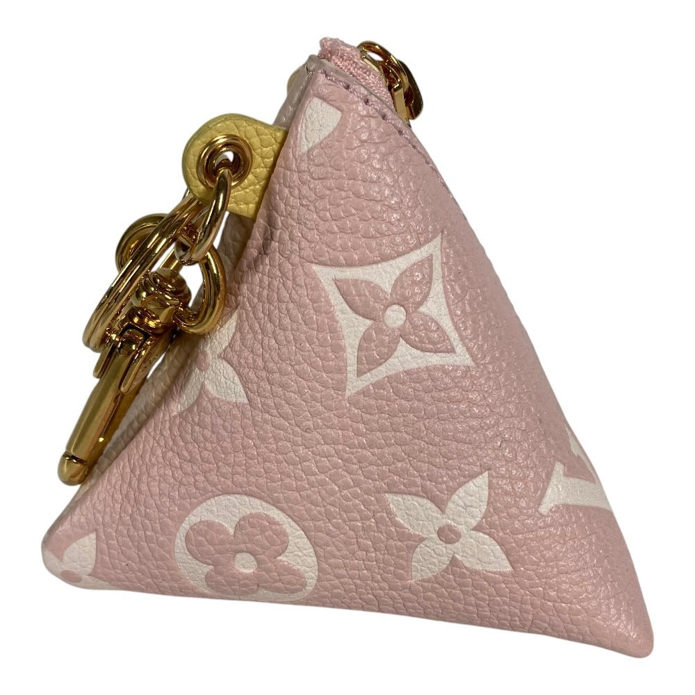LOUIS VUITTON M00669 モノグラム ベルランゴ バッグチャーム トライアングル 三角 財布 コインケース 小銭入れ キーホルダー レザー レディース ピンク