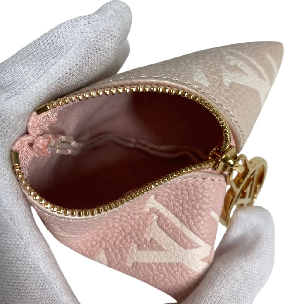 LOUIS VUITTON M00669 モノグラム ベルランゴ バッグチャーム トライアングル 三角 財布 コインケース 小銭入れ キーホルダー レザー レディース ピンク
