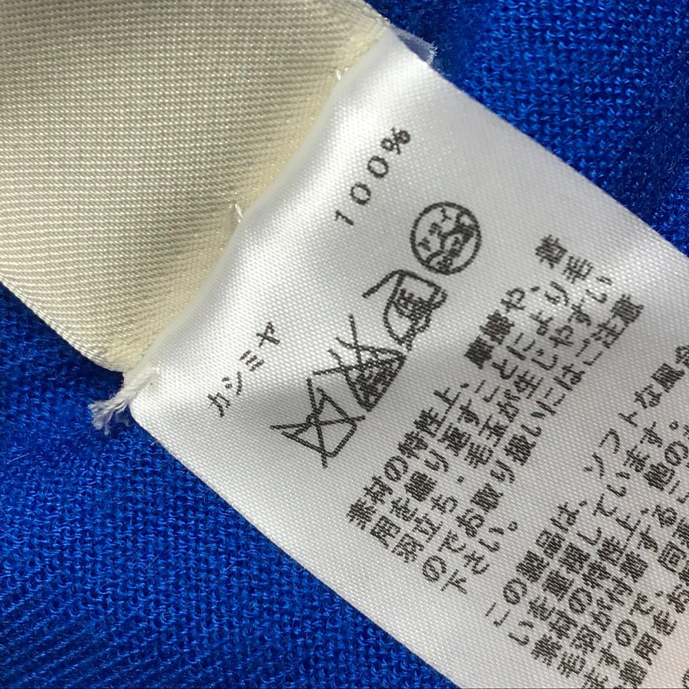 HERMES ロゴ Hロゴ アパレル 長袖 トップス アウター カーディガン カシミヤ レディース ブルー