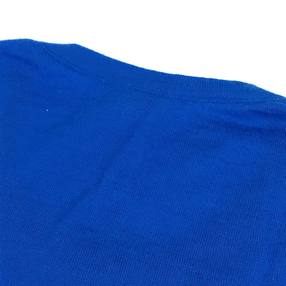 HERMES ロゴ Hロゴ アパレル 長袖 トップス アウター カーディガン カシミヤ レディース ブルー