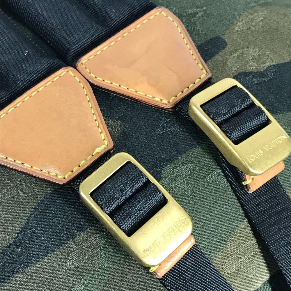 LOUIS VUITTON M44200 Supreme シュプリーム コラボ アポロ カバン バックパック カモフラ 迷彩 リュックサック キャンバス メンズ グリーン