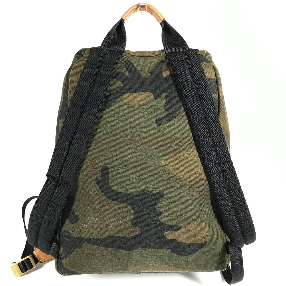 LOUIS VUITTON M44200 Supreme シュプリーム コラボ アポロ カバン バックパック カモフラ 迷彩 リュックサック キャンバス メンズ グリーン