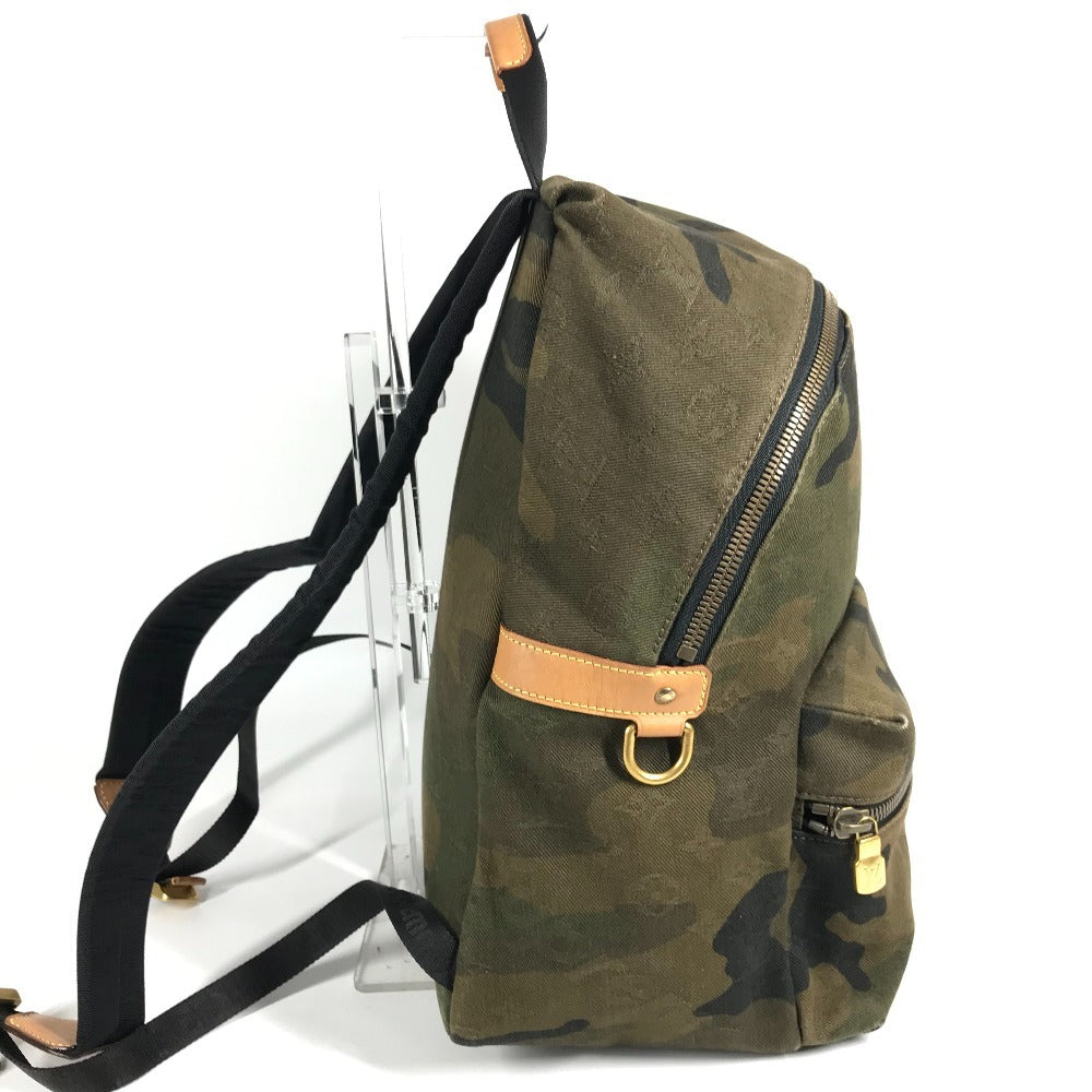 LOUIS VUITTON M44200 Supreme シュプリーム コラボ アポロ カバン バックパック カモフラ 迷彩 リュックサック キャンバス メンズ グリーン