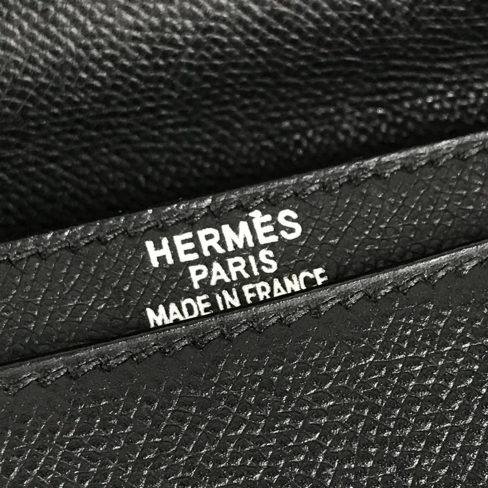 HERMES サックアデペッシュ 38 サックアデペッシュ38 トートバッグ 肩掛け ハンドバッグ ビジネスバッグ レザー ユニセックス ブラック