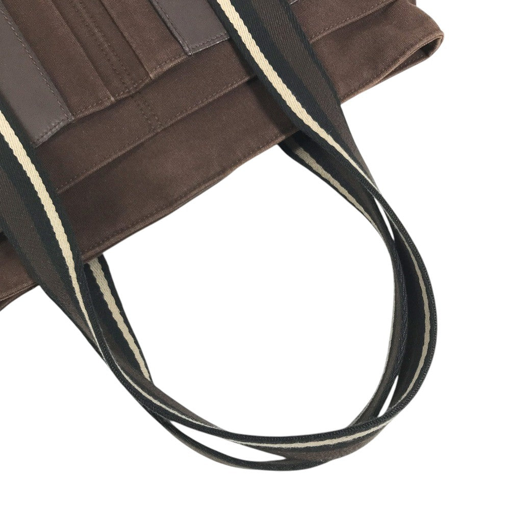 HERMES Trocha Horizontal Zonal MM Tote Bag, Shoulder Bag, Canvas Tote Shoulder Bag Canvas Brown Used