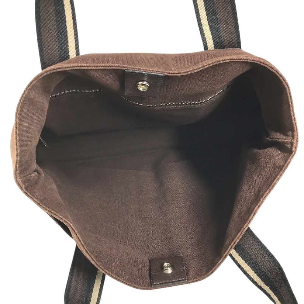 HERMES Trocha Horizontal Zonal MM Tote Bag, Shoulder Bag, Canvas Tote Shoulder Bag Canvas Brown Used