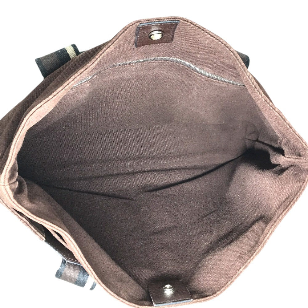 HERMES Trocha Horizontal Zonal MM Tote Bag, Shoulder Bag, Canvas Tote Shoulder Bag Canvas Brown Used
