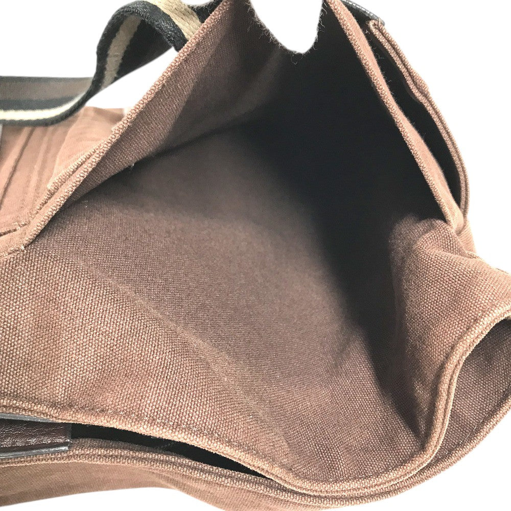 HERMES Trocha Horizontal Zonal MM Tote Bag, Shoulder Bag, Canvas Tote Shoulder Bag Canvas Brown Used