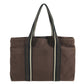 HERMES Trocha Horizontal Zonal MM Tote Bag, Shoulder Bag, Canvas Tote Shoulder Bag Canvas Brown Used