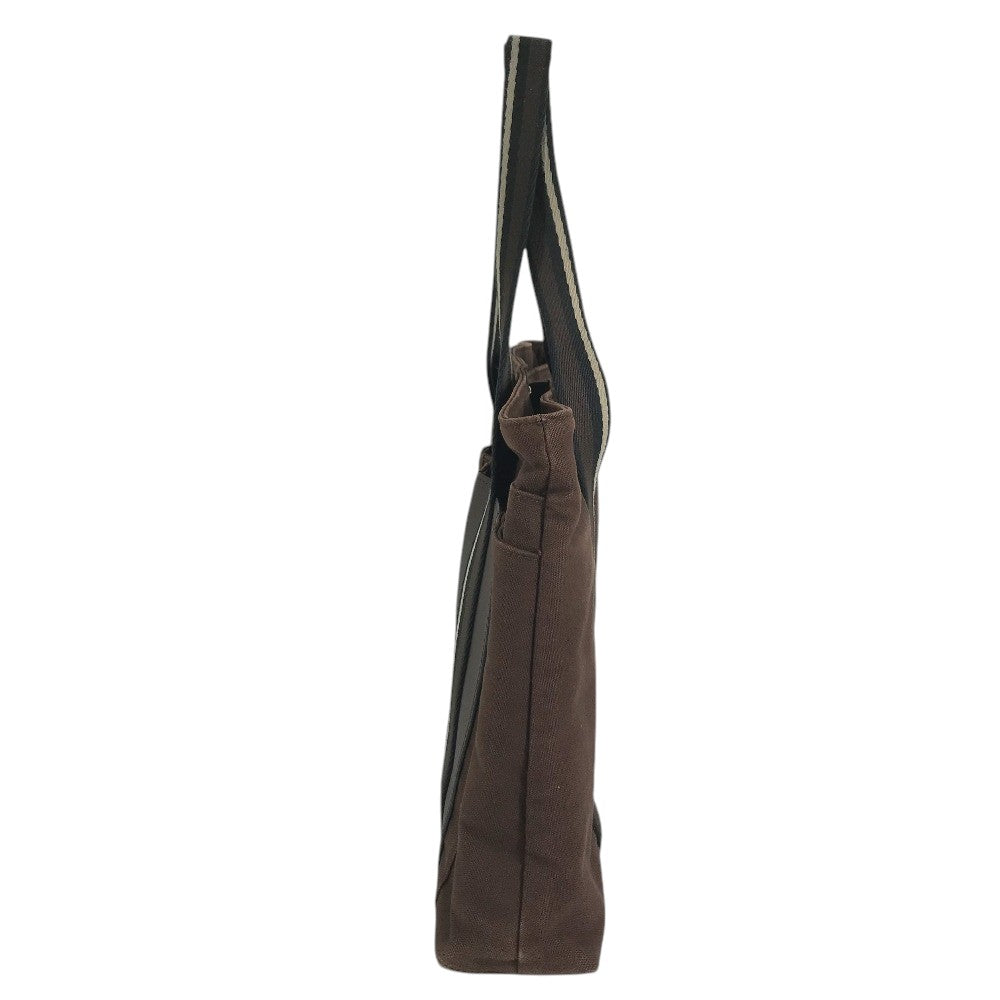 HERMES Trocha Horizontal Zonal MM Tote Bag, Shoulder Bag, Canvas Tote Shoulder Bag Canvas Brown Used