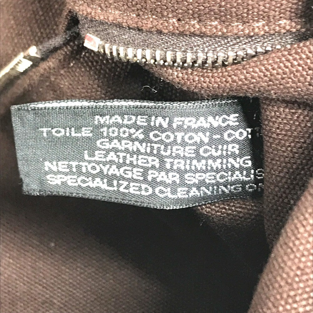 HERMES Trocha Horizontal Zonal MM Tote Bag, Shoulder Bag, Canvas Tote Shoulder Bag Canvas Brown Used