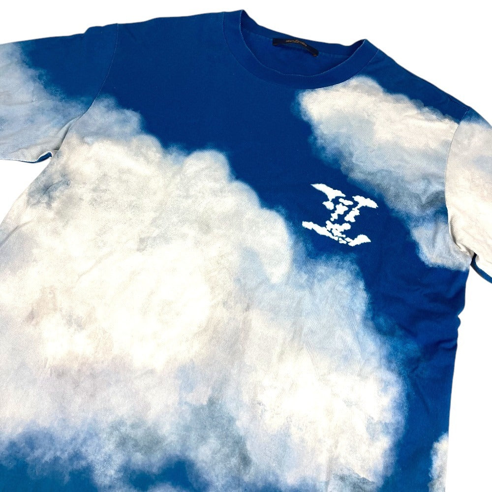 LOUIS VUITTON 1A89U6 LV ロゴ 雲 クラウドプリント トップス アパレル 半袖 RM202 半袖Ｔシャツ コットン メンズ ブルー
