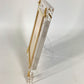 MIKIMOTO Set of 2 Photo Frames and Watches Table clock & photo frame set Pearl Table clock Glass clear/Gold Used