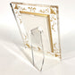 MIKIMOTO Set of 2 Photo Frames and Watches Table clock & photo frame set Pearl Table clock Glass clear/Gold Used