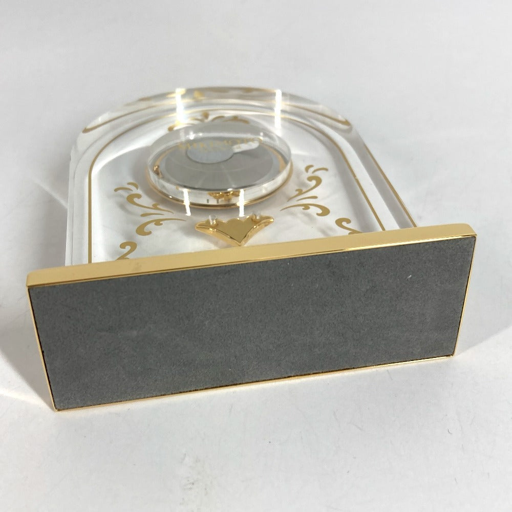 MIKIMOTO Set of 2 Photo Frames and Watches Table clock & photo frame set Pearl Table clock Glass clear/Gold Used