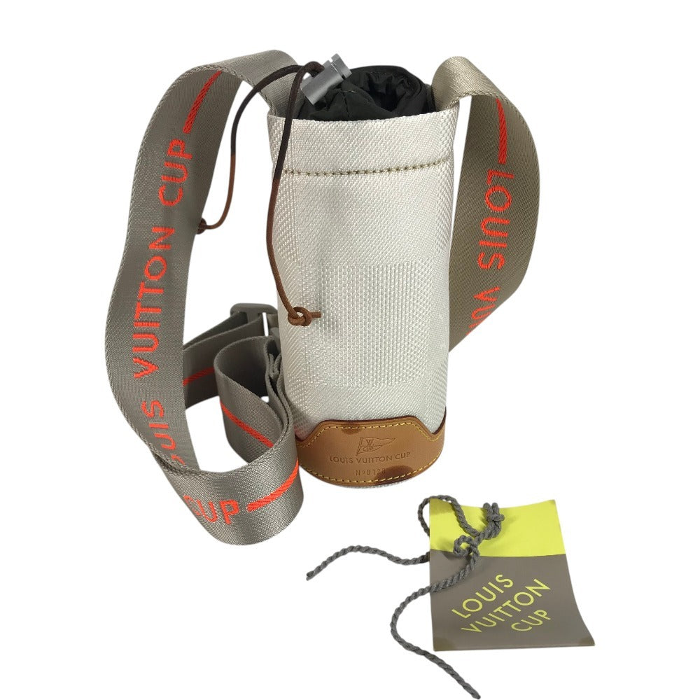 LOUIS VUITTON 不明 Damier Geant LVCUP Bottle holder Crossbody Pochette bag Shoulder Bag Damier GeantCanvas White Used