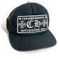 CHROME HEARTS logo camouflage mesh hat cap baseball cap cotton Black/Green Used