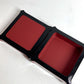 HERMES Facet H logo Accessories Interior Jewelry Case with Mirror accessory case lacquer Wine red Based Used