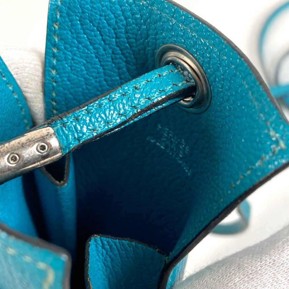 HERMES Shoulder Bag Crossbody Bag with Strap Vespa Smartphone pouch, mobile phone Pouch Chevre blue Used