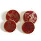 HERMES Logo 24H Accessory Jewelry cuffs Metal Red/Gold Used
