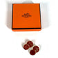 HERMES Logo 24H Accessory Jewelry cuffs Metal Red/Gold Used