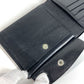 HERMES MC2 Thales Compact wallet Folded wallet Leather Black Used
