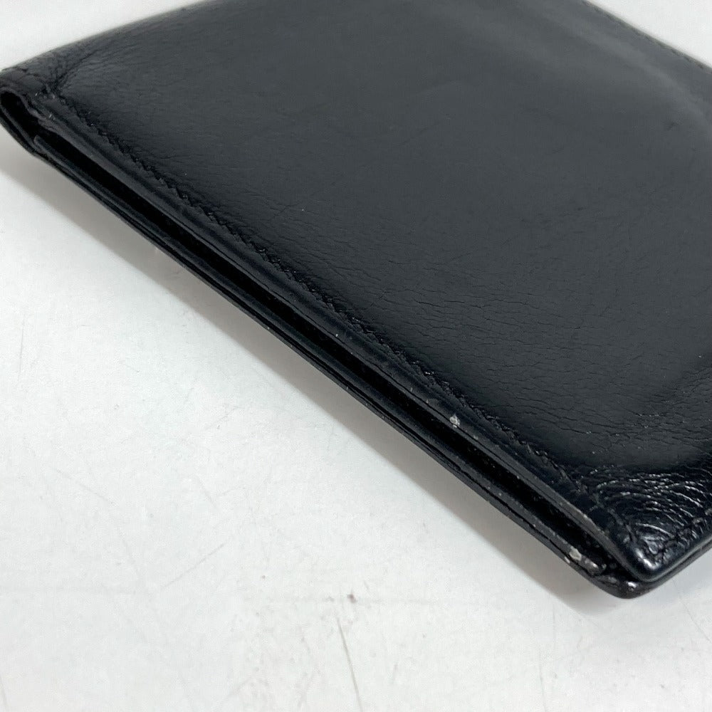 HERMES MC2 Thales Compact wallet Folded wallet Leather Black Used