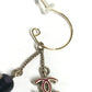 CHANEL 09A CC CC Mark Logo Matryoshka Accessory Jewelry Pierce Plastic Black Used