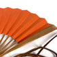 HERMES with Strap folding fan interior Miscellaneous goods Wood / paper Orange Used