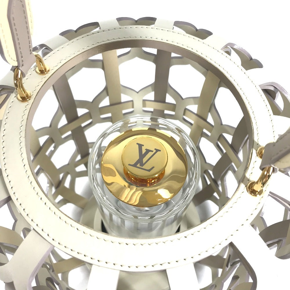 LOUIS VUITTON R95483 Interior decoration, ornament, light, electric, portable lantern Lantern PM, made by Zanellato/Boltotto. Object Nomad object Leather / Glass milk White Used