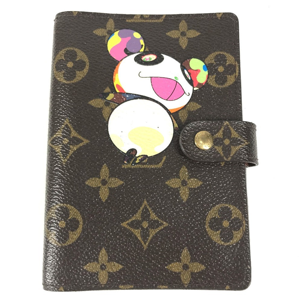 LOUIS VUITTON R20011 Monogram Panda by Takashi Murakami AgendaPM Agenda PM System notebook stationery Notebook cover MonogramCanvas Brown Used