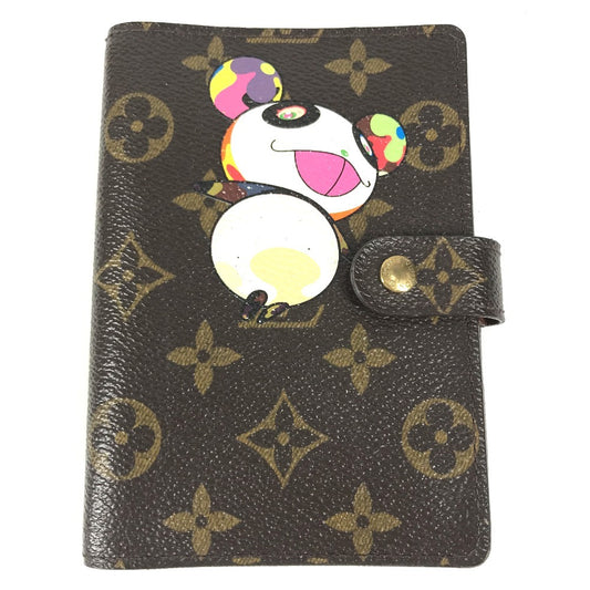 LOUIS VUITTON R20011 Monogram Panda by Takashi Murakami AgendaPM Agenda PM System notebook stationery Notebook cover MonogramCanvas Brown Used