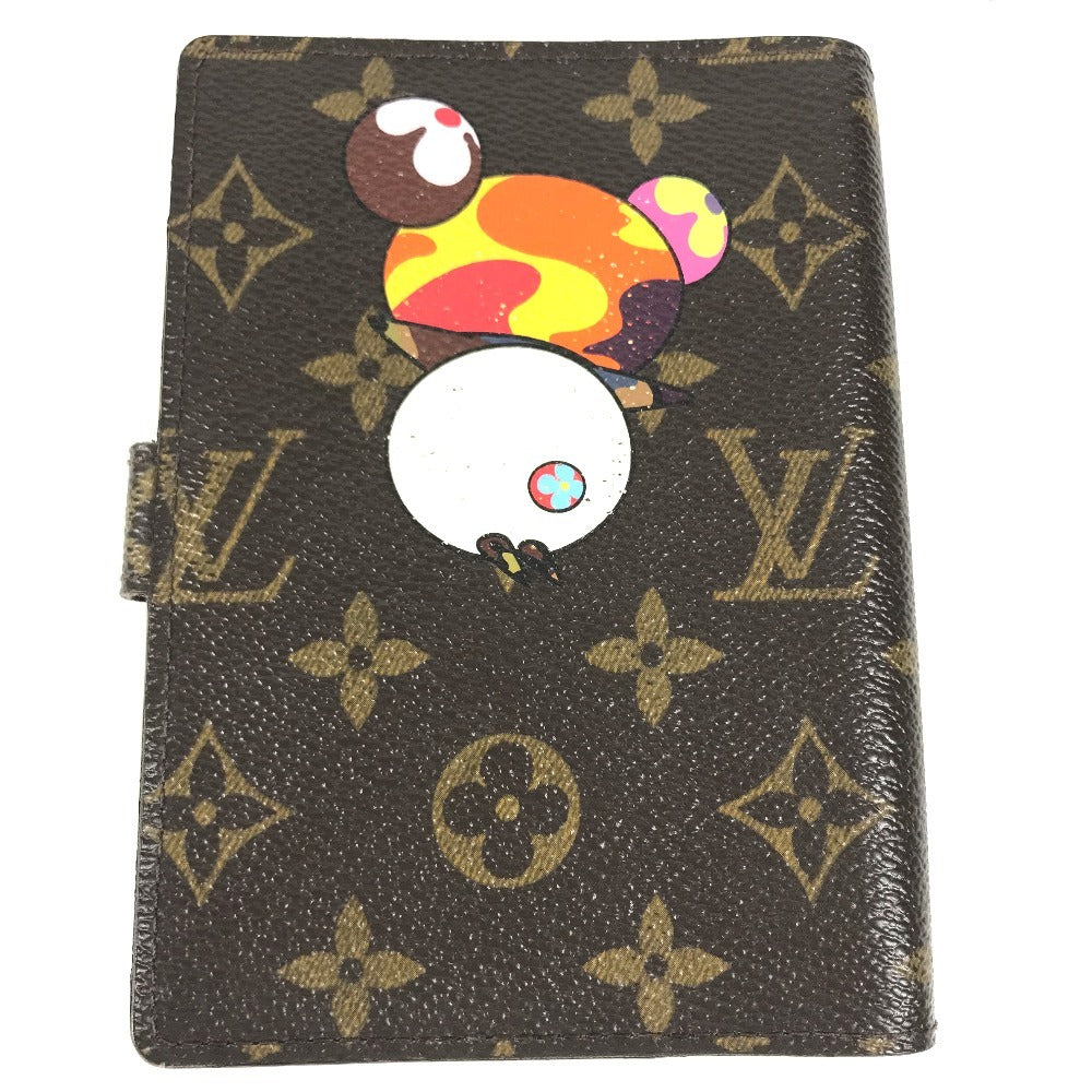 LOUIS VUITTON R20011 Monogram Panda by Takashi Murakami AgendaPM Agenda PM System notebook stationery Notebook cover MonogramCanvas Brown Used