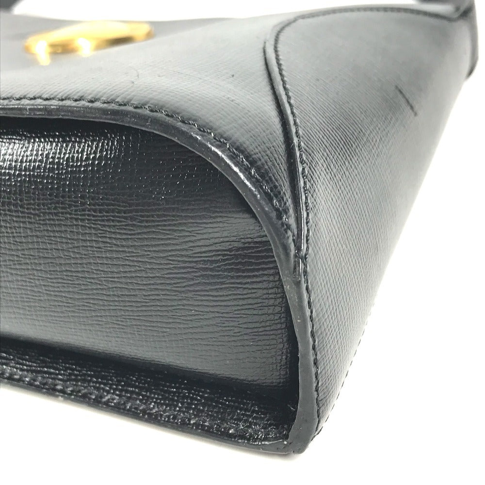 Dior vintage CD logo Bag Crossbody Pochette Shoulder Bag Leather Black Used