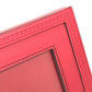 LOUIS VUITTON GI0093 LV logo photo frame photo stand Photo frame Leather Red Used