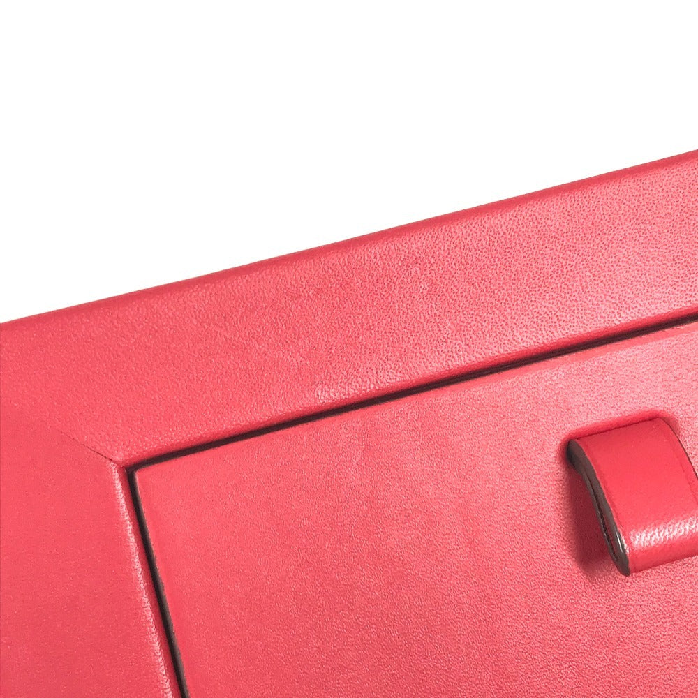 LOUIS VUITTON GI0093 LV logo photo frame photo stand Photo frame Leather Red Used