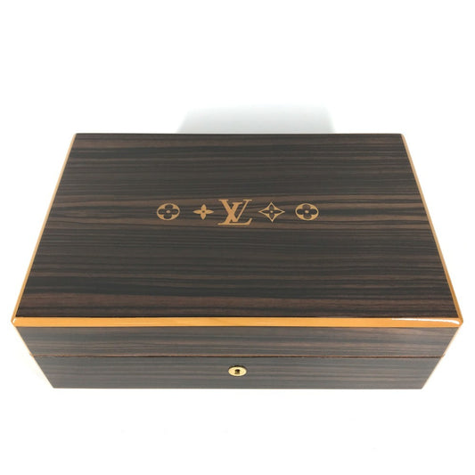 LOUIS VUITTON M58562 Coffret 75 Cigars Coffret 75 Cigars Humidor Cigar Case, Cigar Case, Smoke Interior Decor Cigarette case Wood Brown Used