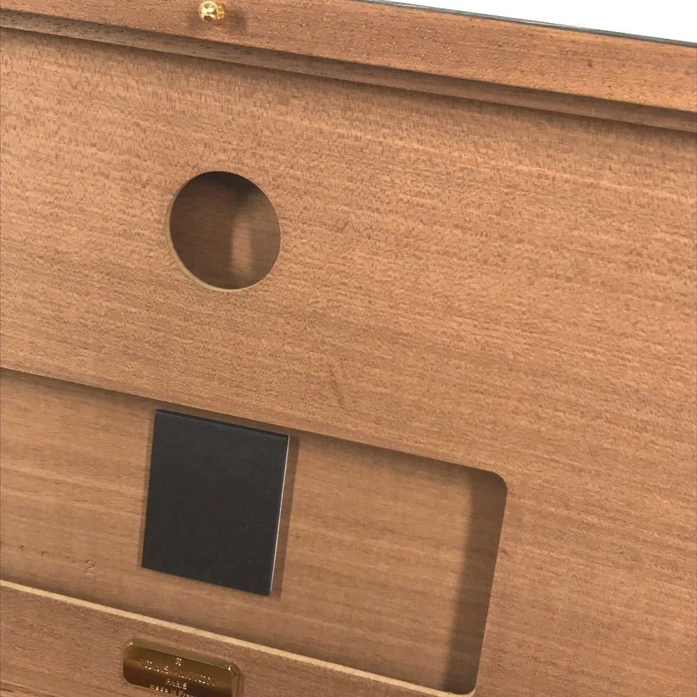 LOUIS VUITTON M58562 Coffret 75 Cigars Coffret 75 Cigars Humidor Cigar Case, Cigar Case, Smoke Interior Decor Cigarette case Wood Brown Used