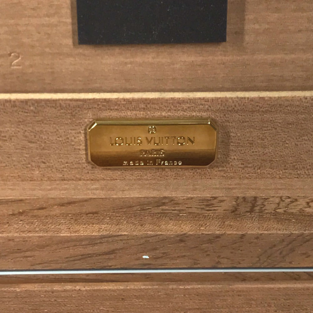 LOUIS VUITTON M58562 Coffret 75 Cigars Coffret 75 Cigars Humidor Cigar Case, Cigar Case, Smoke Interior Decor Cigarette case Wood Brown Used